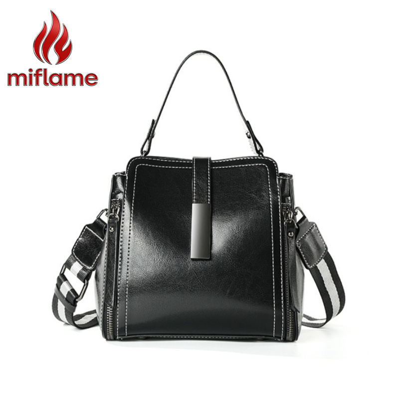 Luxury Bags Quiet - Genuine Leather Crossbody Bag for Women