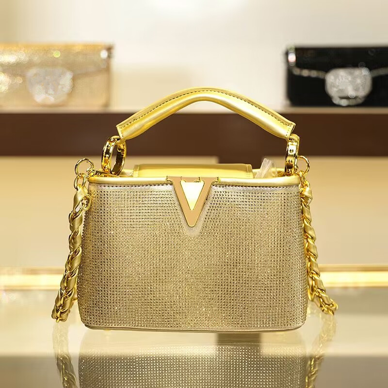 Luxury Bags Lv - 2025 Luxury Diamonds Large Capacity Women's