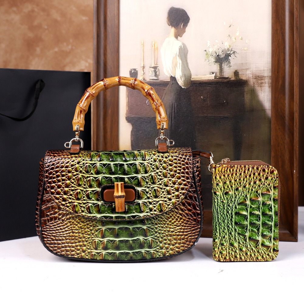 Luxury Bags Lv - 2026 New Crocodile Leather Mother Bag