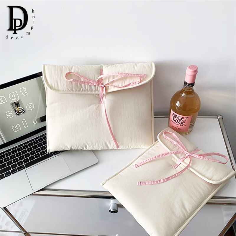 Luxury Bags For Laptop - Quilted Luxury Laptop Bag Bowknot Fashion