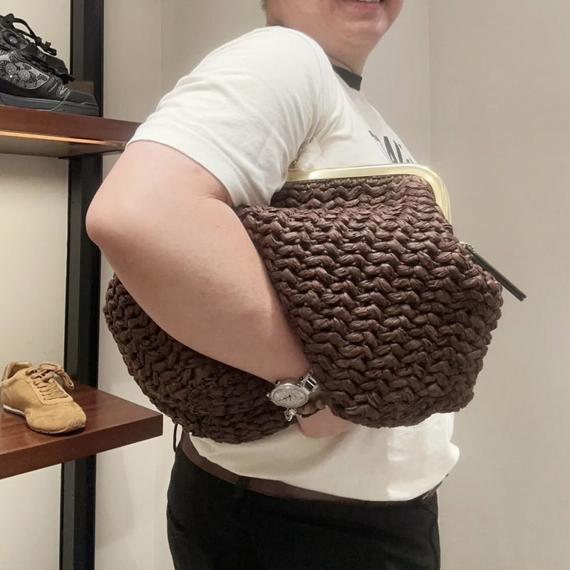 Hand-Woven Kisslock Frame Shou - Luxury Bags On Sale review and price
