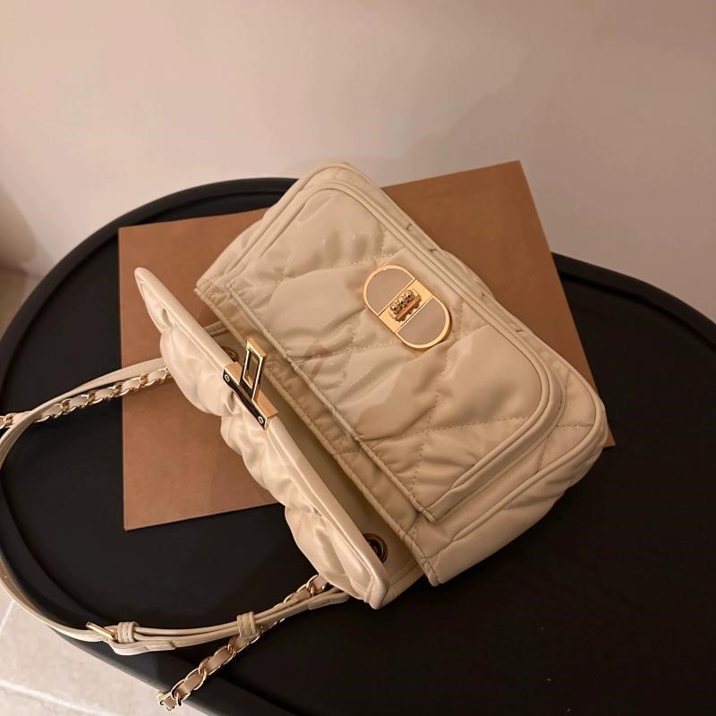 Elegant Pleated Chain Handbag  - Luxury Bags Quiet review and price