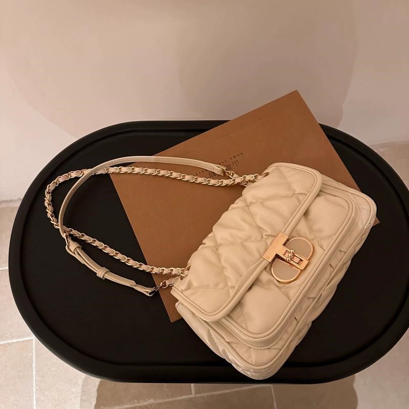 Elegant Pleated Chain Handbag  - Luxury Bags Quiet review and price