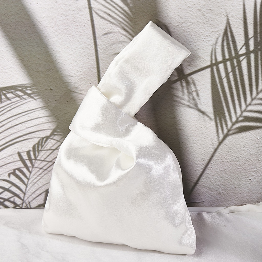 Women Silk Satin Knot Wrist Ba - Luxury Bags Consignment review and price