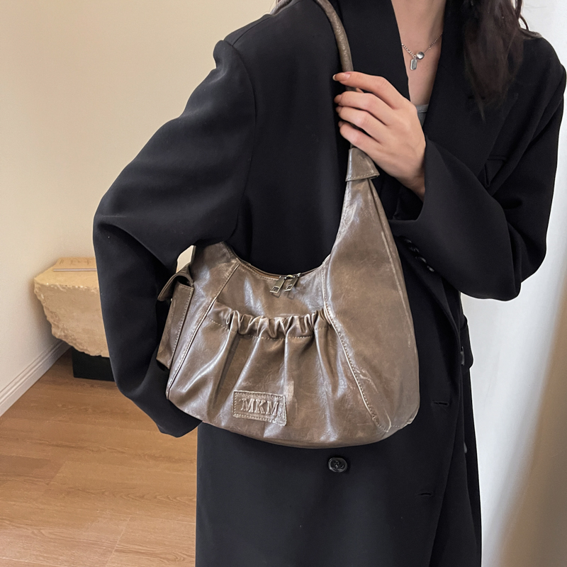 Distressed Vintage Shoulder Ba - Luxury Bags Consignment review and price