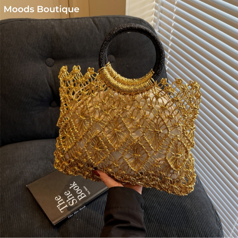 MOODS Handmade Woven Design Ro - Luxury Bags Consignment review and price