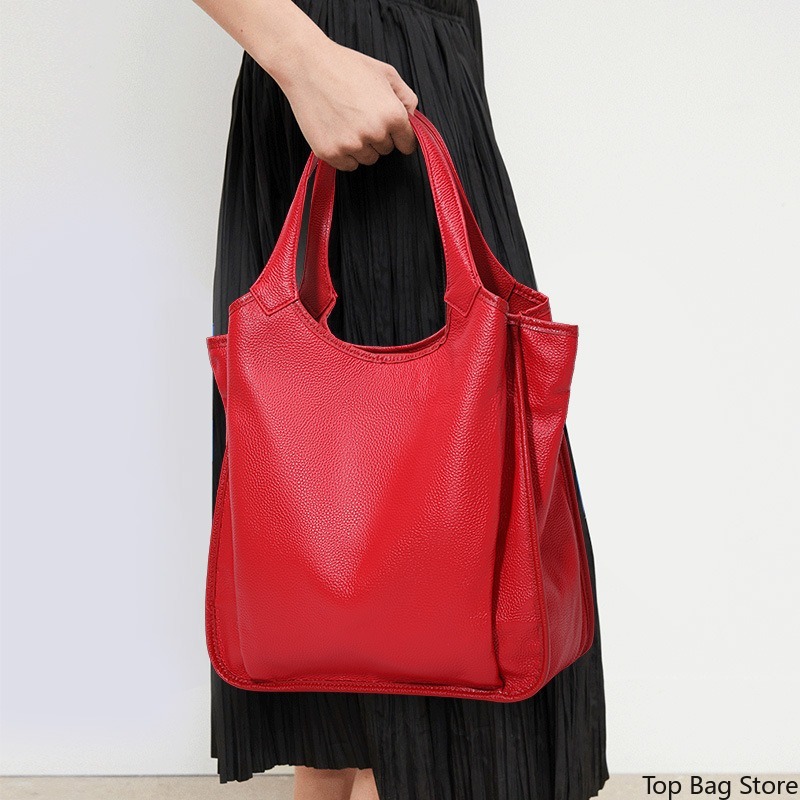 Genuine Leather Shoulder Tote  - Luxury Bags Quiet review and price