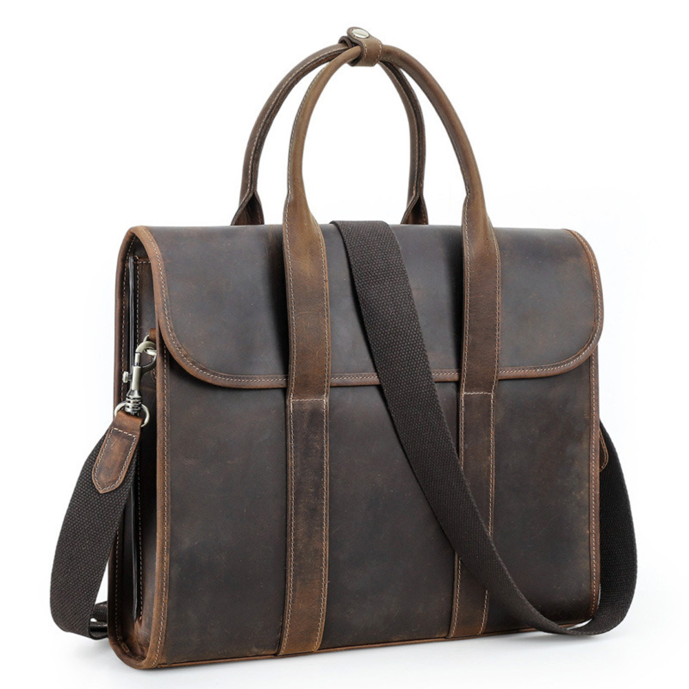 2025 Black Crazy Horse Men's S - Luxury Bags For Laptop review and price