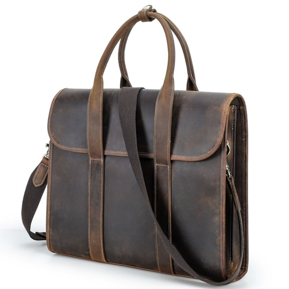 2025 Black Crazy Horse Men's S - Luxury Bags For Laptop review and price