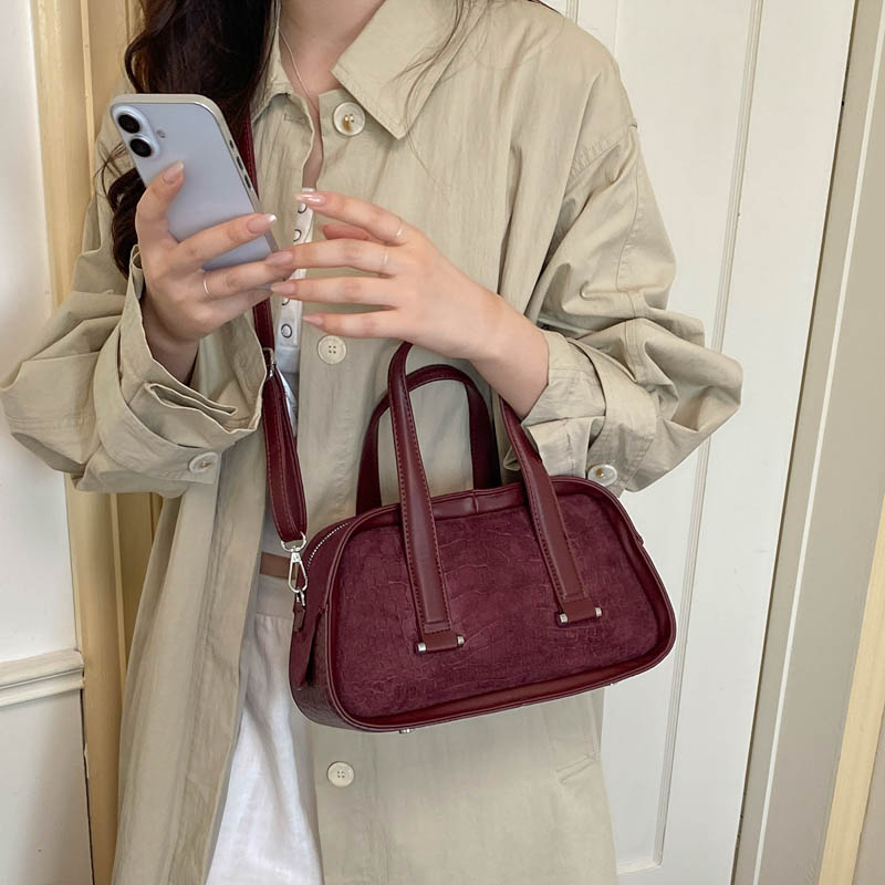Retro Crocodile Textured Mini  - Luxury Bags Consignment review and price