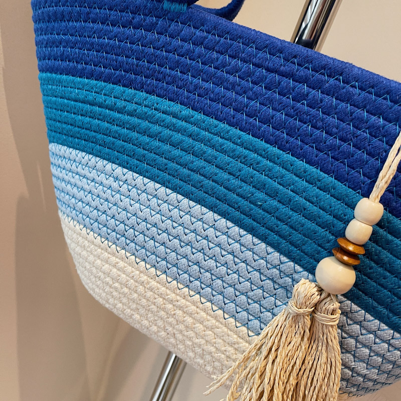 Cotton Rope Woven Design Shoul - Luxury Bags Consignment review and price
