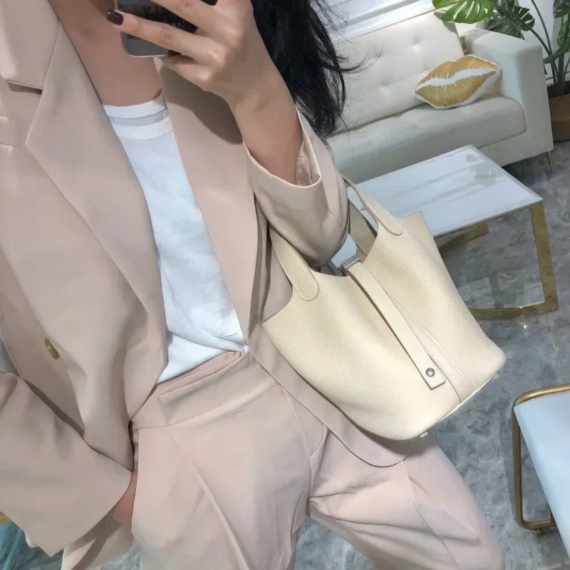 2023 New Contrast Color Cowhid - Luxury Bags Office review and price