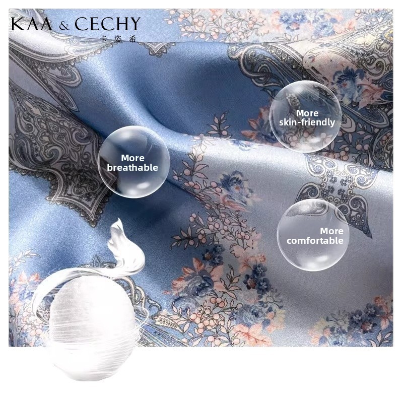 Baroque Floral 100% Mulberry S - Luxury Bags Office review and price