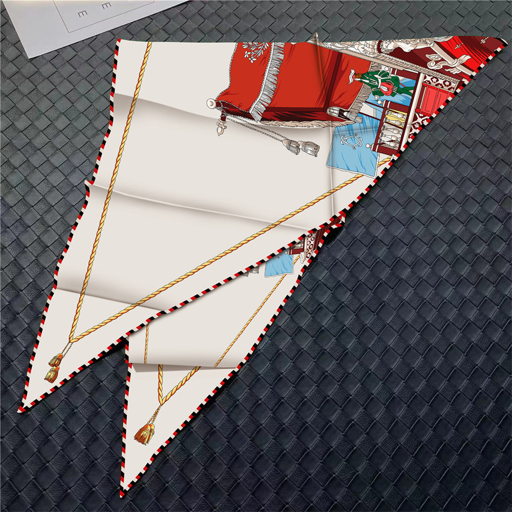 Triangle Twill Scarf Luxury Wo - Luxury Bags La review and price